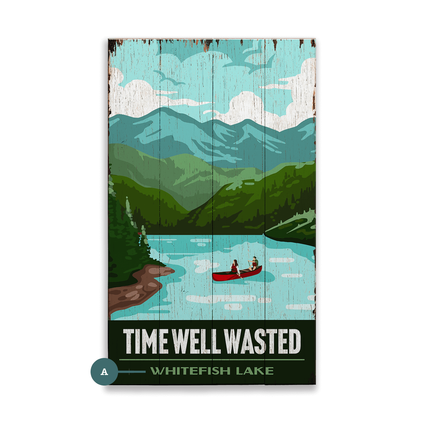 Time Well Wasted - Wood & Metal Wall Art