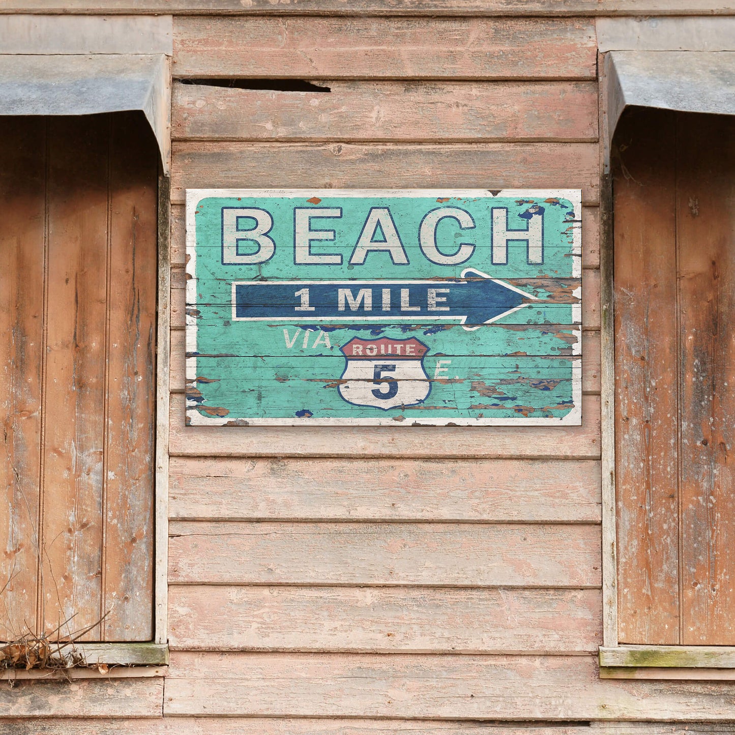 Route to the Beach - Wood & Metal Wall Art
