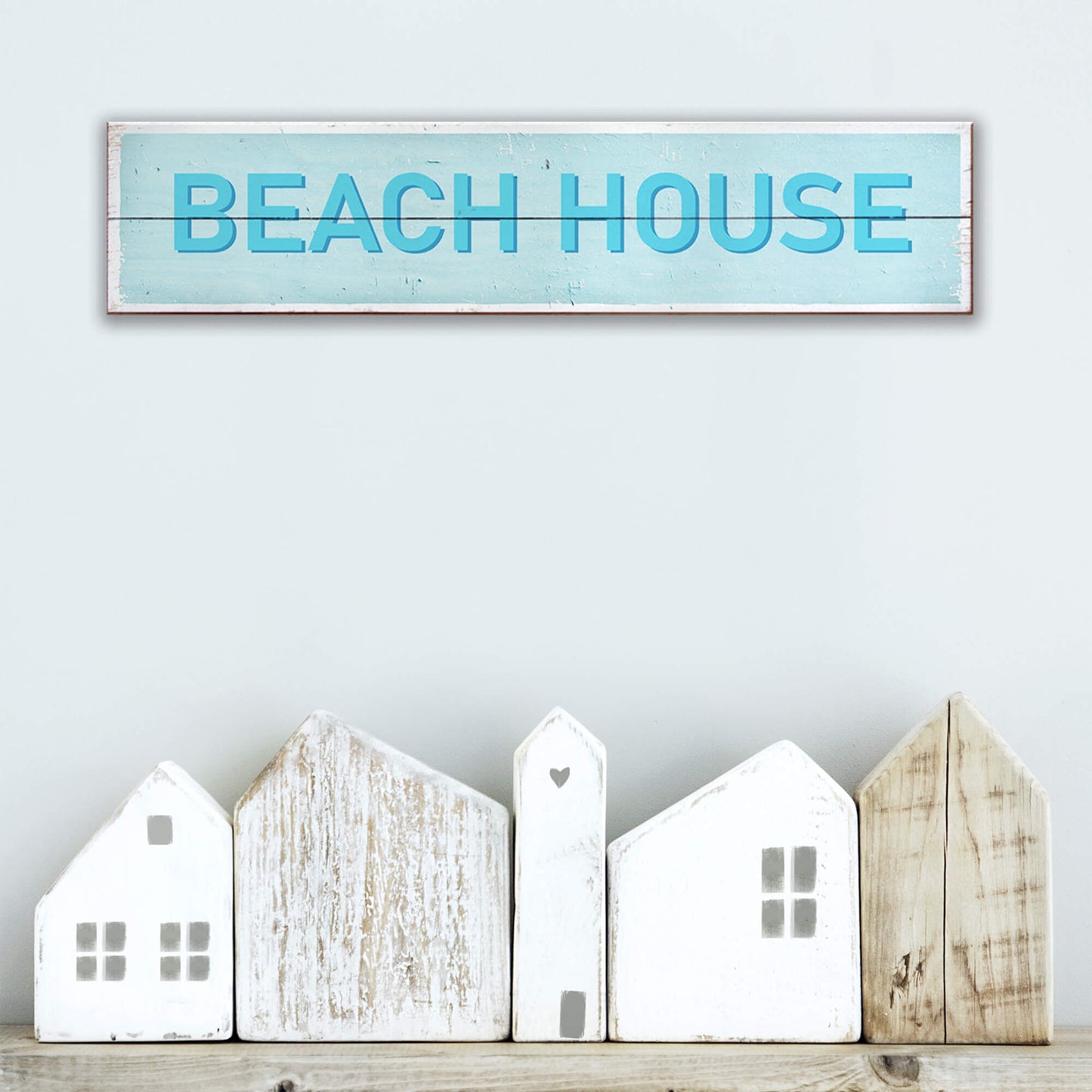 Breezy Beach House - Wood & Metal Wall Art