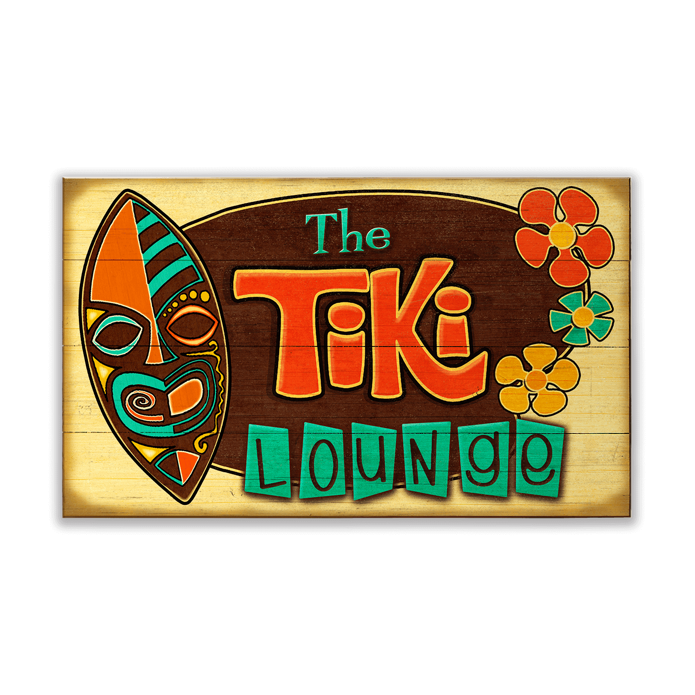 Tropical Tiki Lounge: Generic - Wood & Metal Wall Art