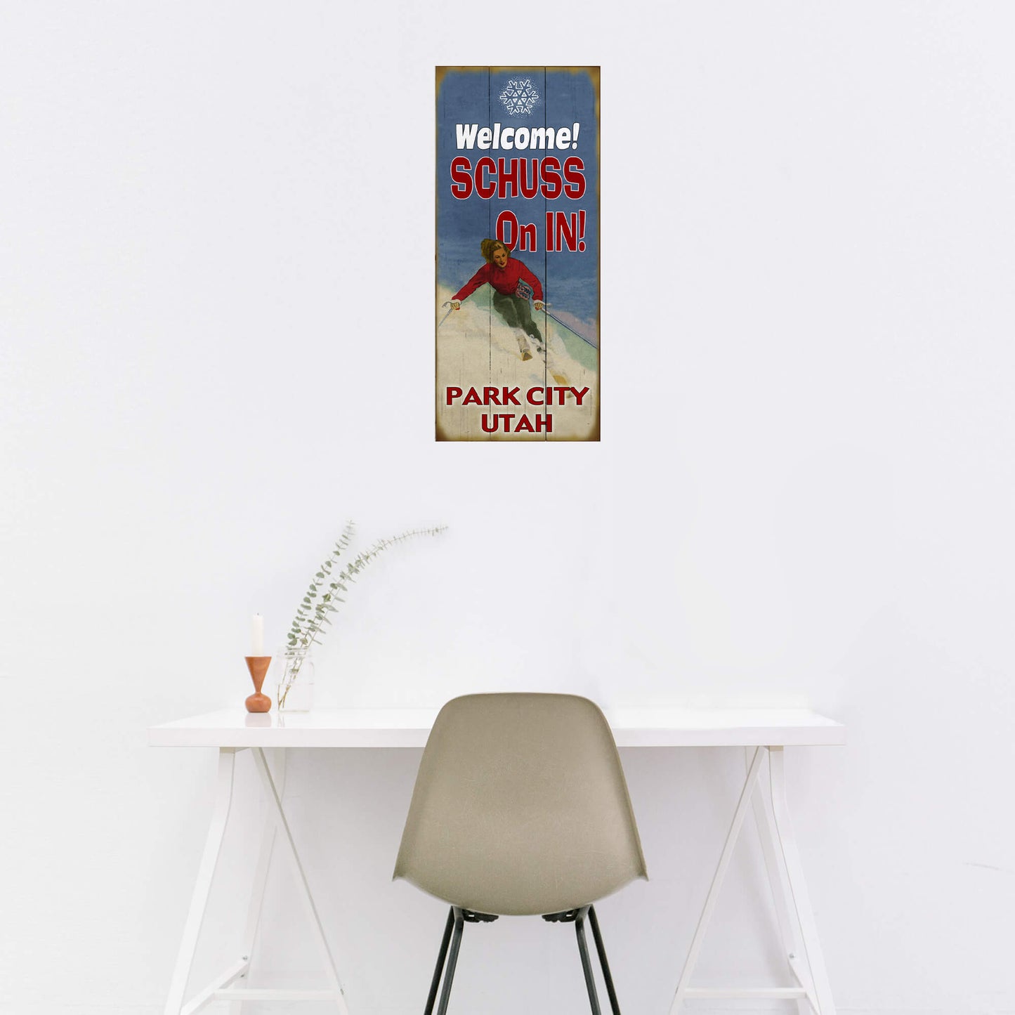 Shuss On In! - Wood & Metal Wall Art