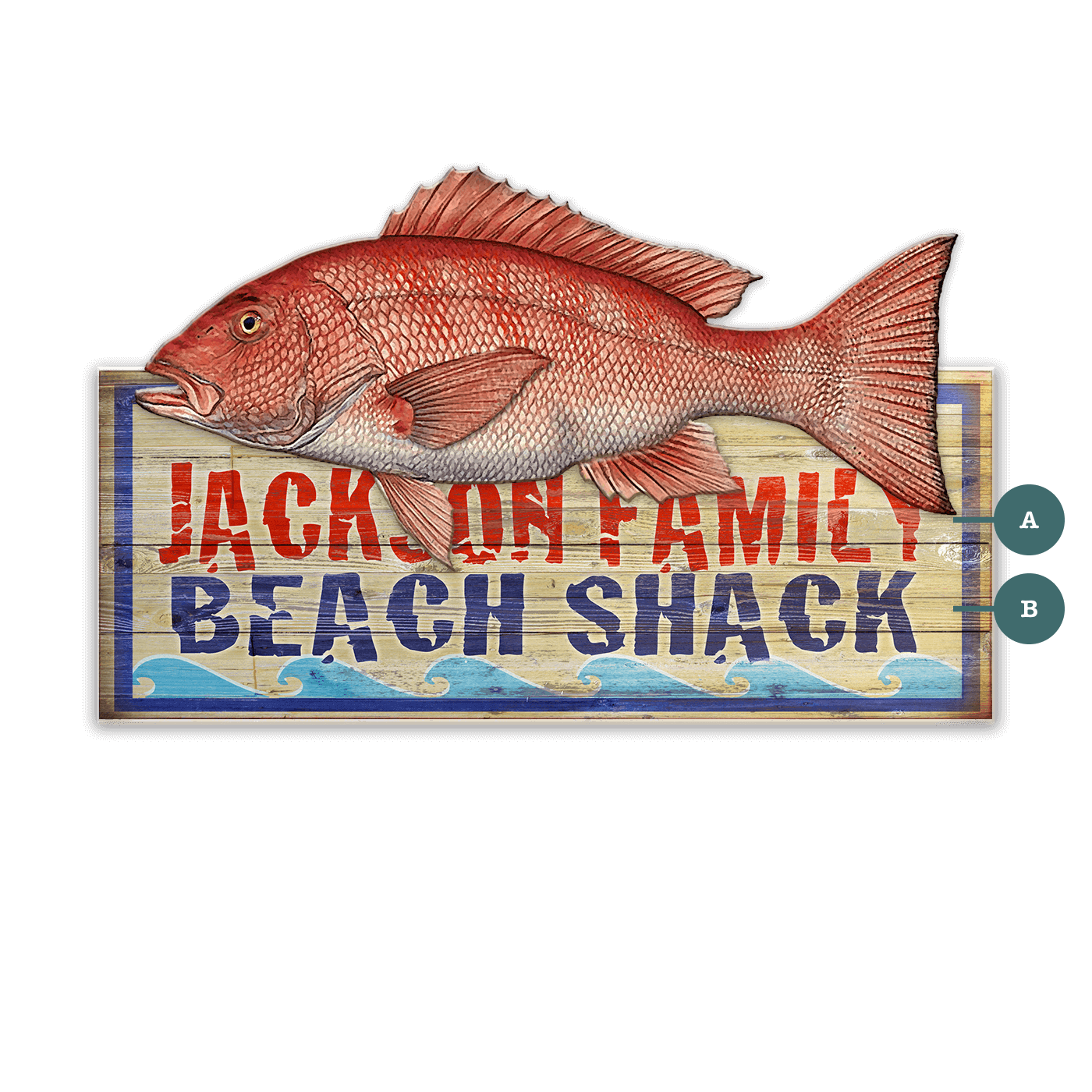 Saltwater Beach Shack - Wood Wall Decor
