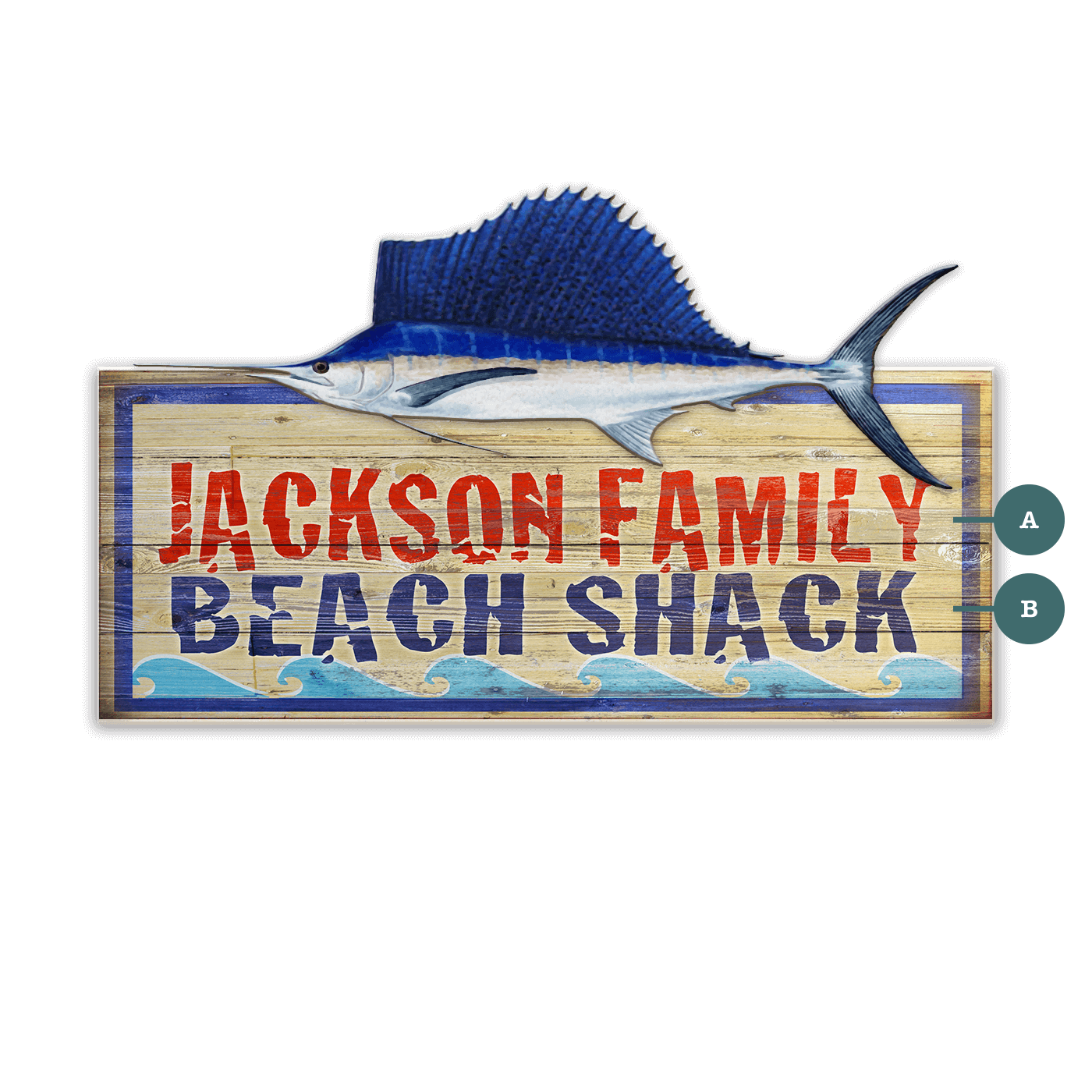 Saltwater Beach Shack - Wood Wall Decor