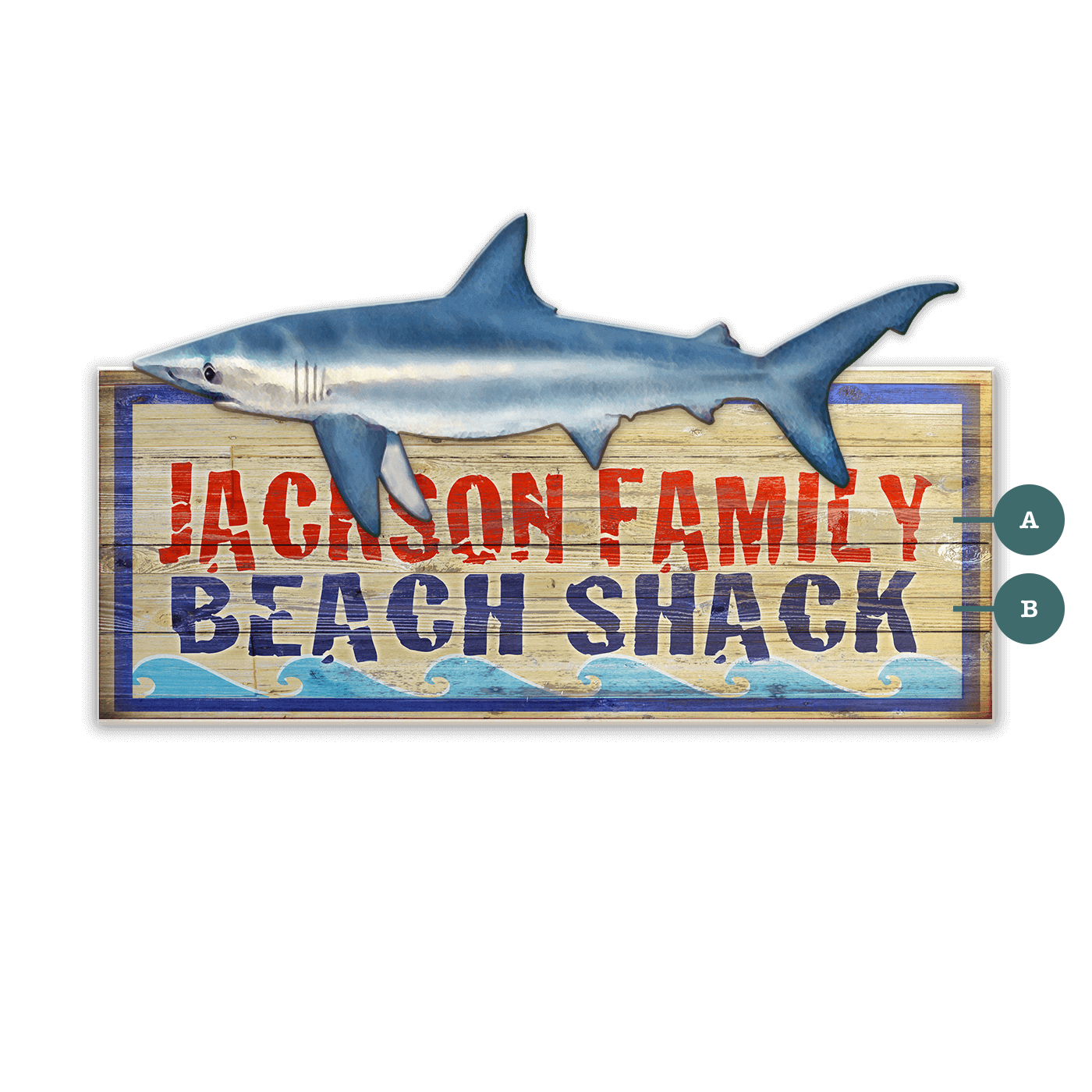 Saltwater Beach Shack - Wood Wall Decor