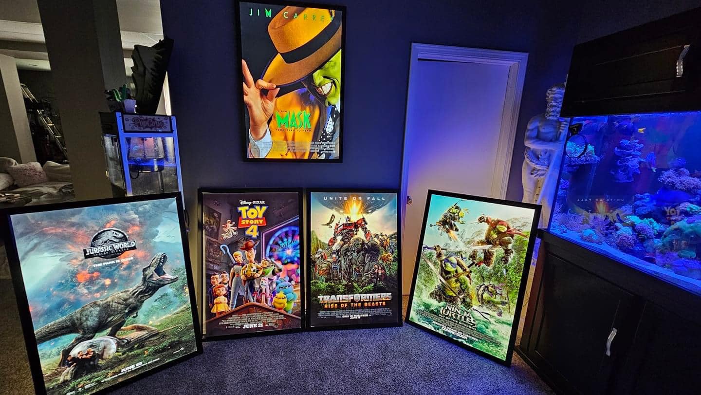 3-PACK Glowbox "World Famous" LED Poster Frames