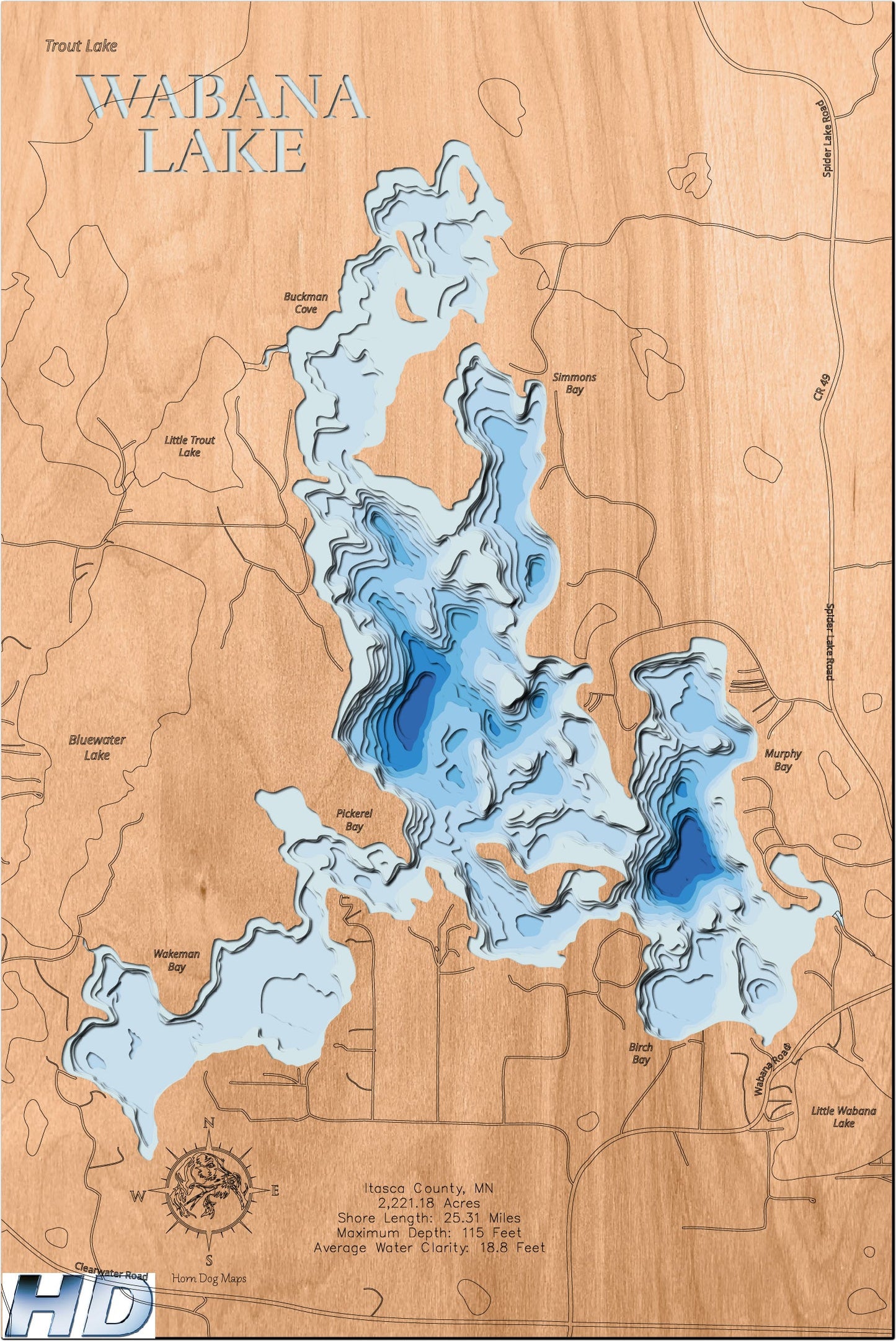 Wabana Lake in Itasca County, Minnesota