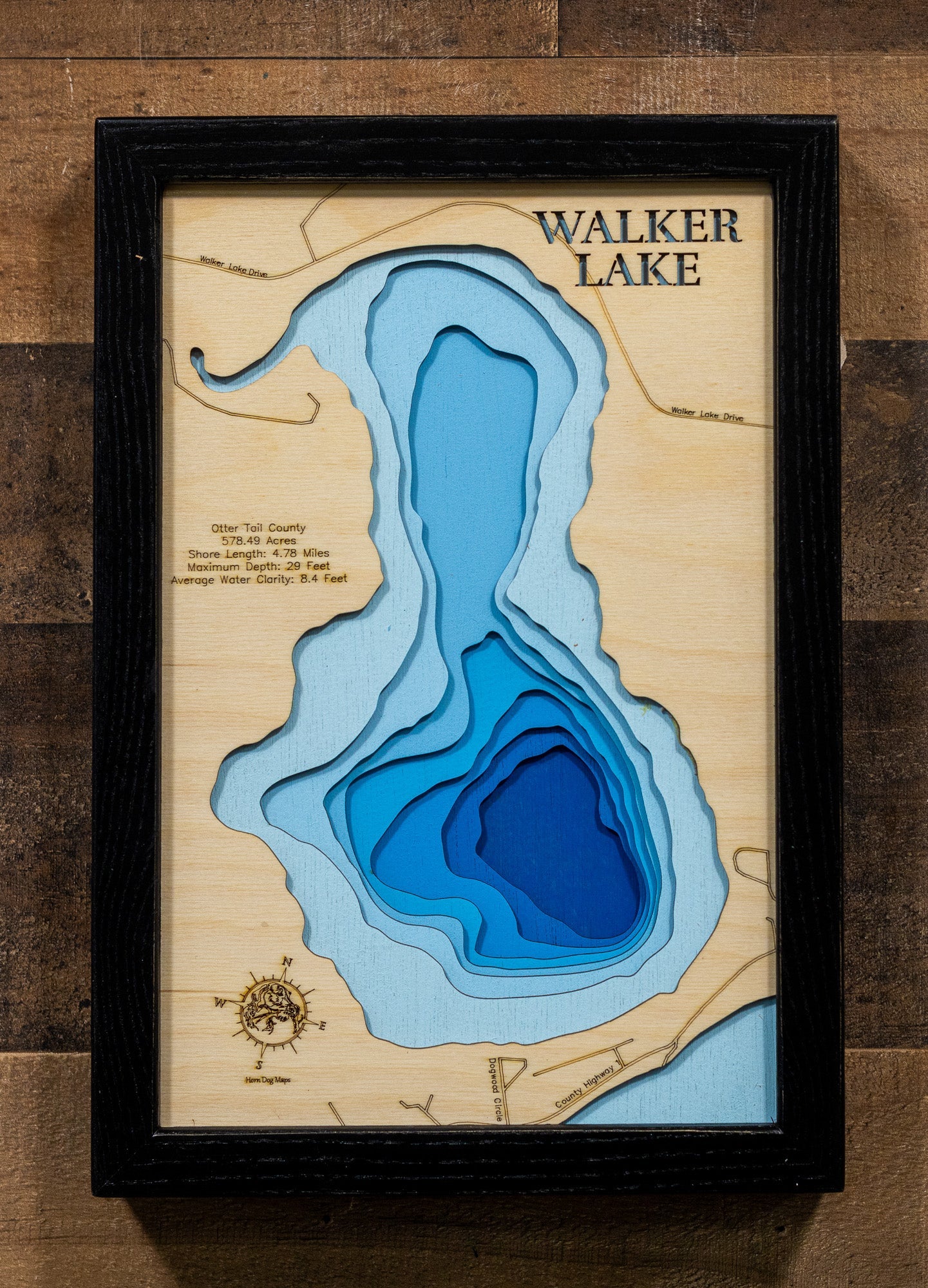 Walker Lake in Otter Tail County, Michigan