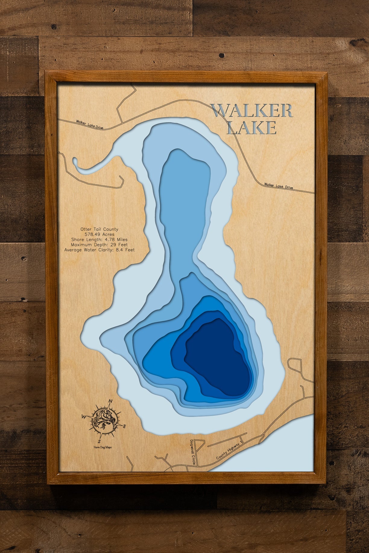 Walker Lake in Otter Tail County, Michigan