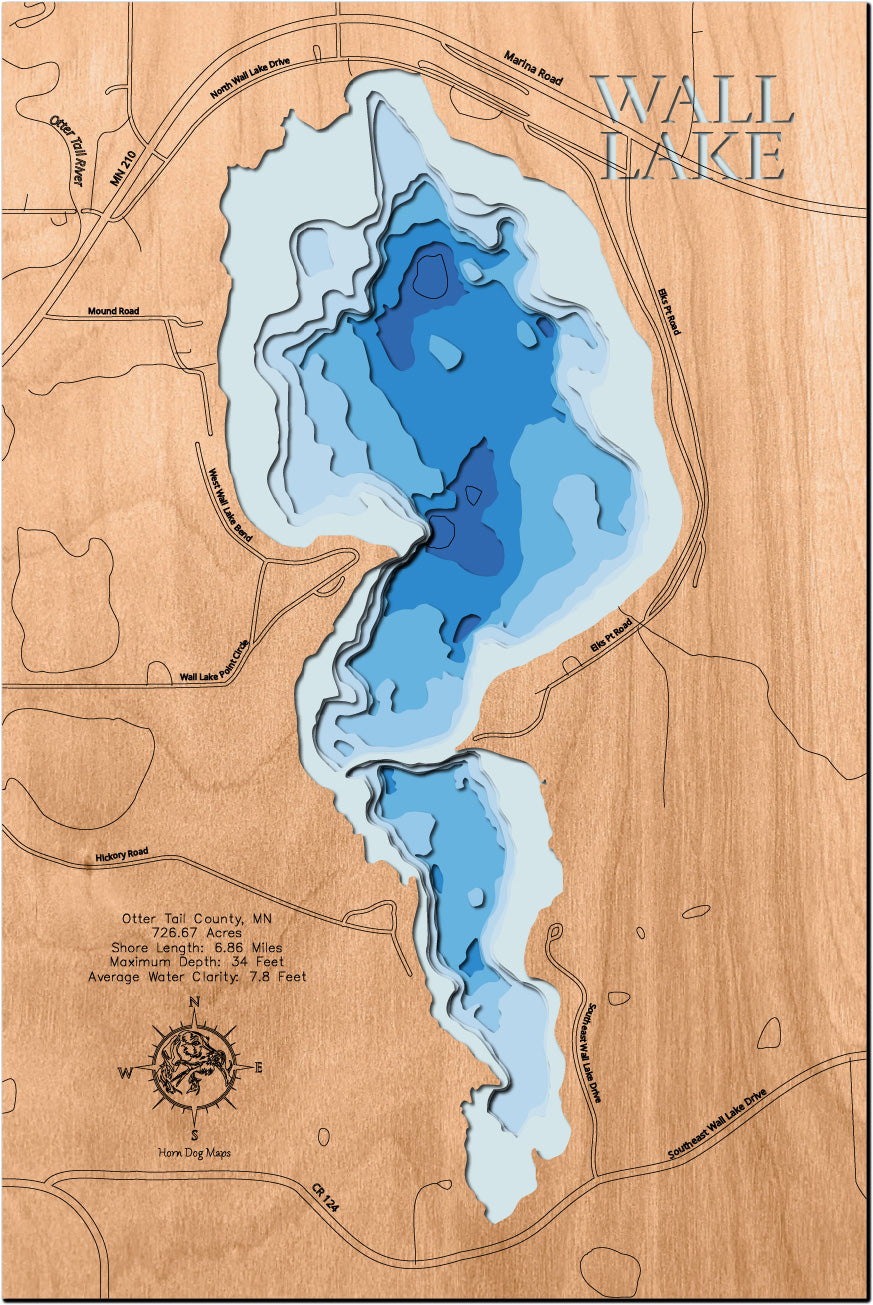 Wall Lake in Otter Tail County, Minnesota