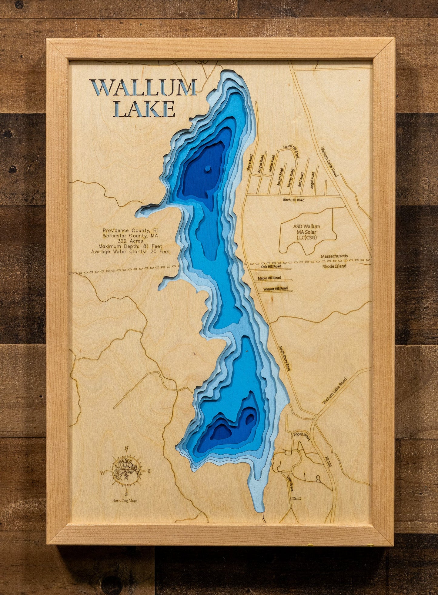 Wallum Lake in Providence County, Rhode Island