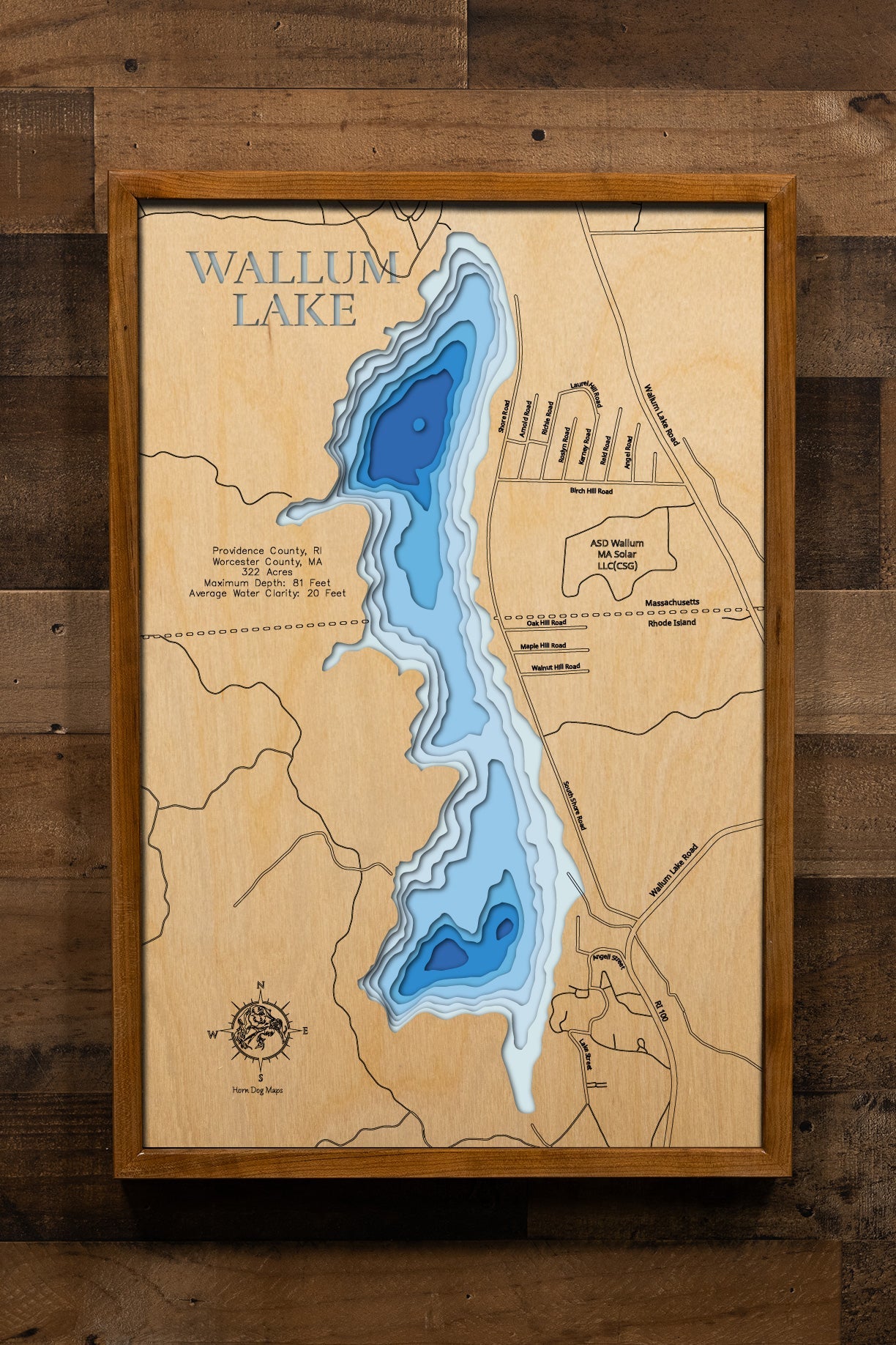 Wallum Lake in Providence County, Rhode Island