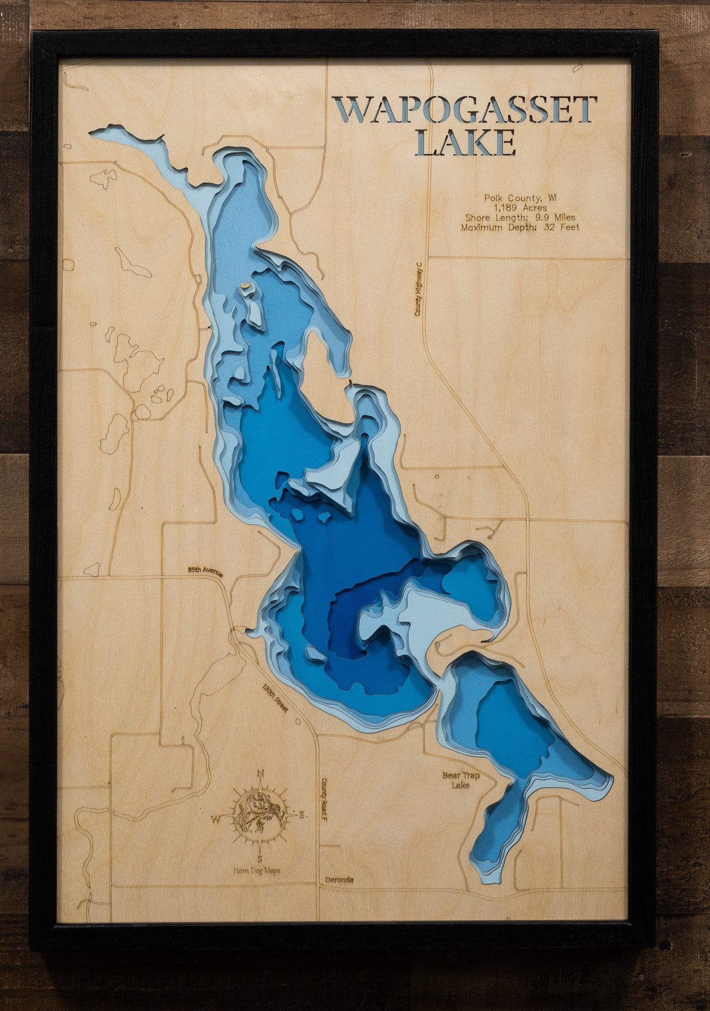 Wapogasset Lake in Polk County, Wisconsin