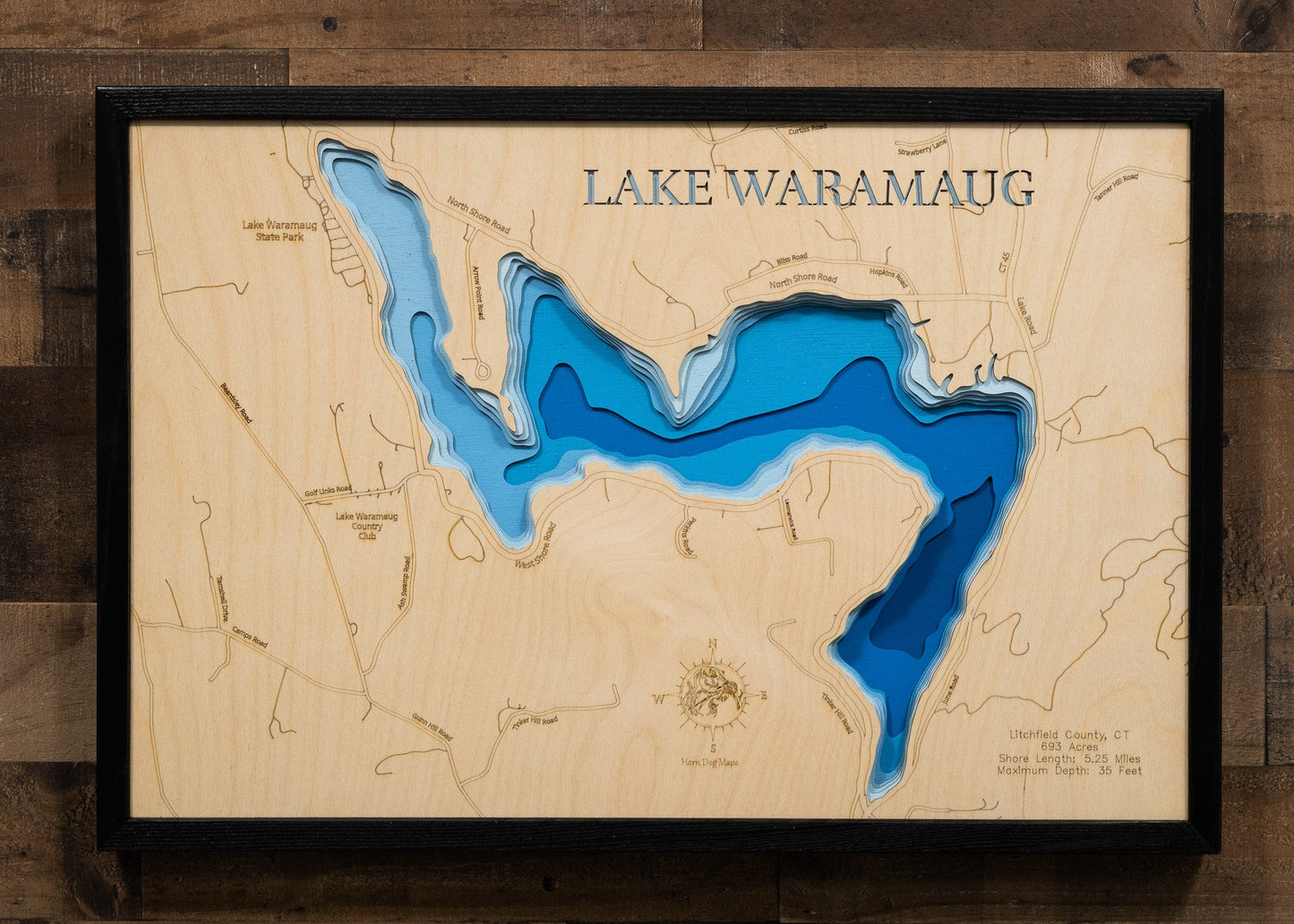 Lake Waramaug in Litchfield County, Connecticut