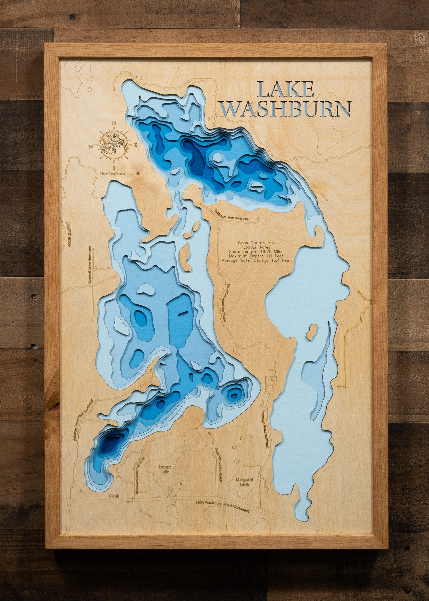 Washburn Lake in Cass County, Minnesota