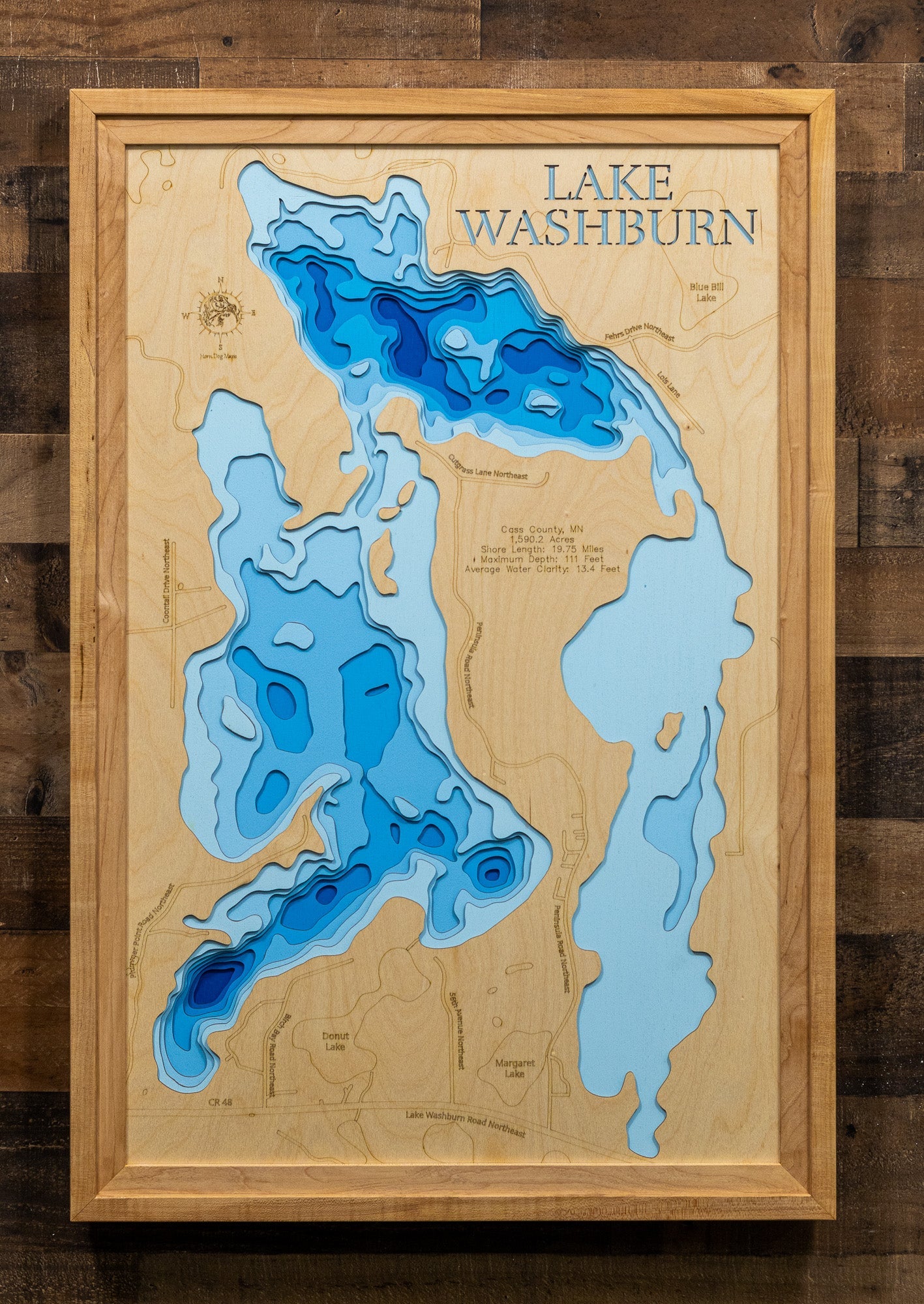 Washburn Lake in Cass County, Minnesota