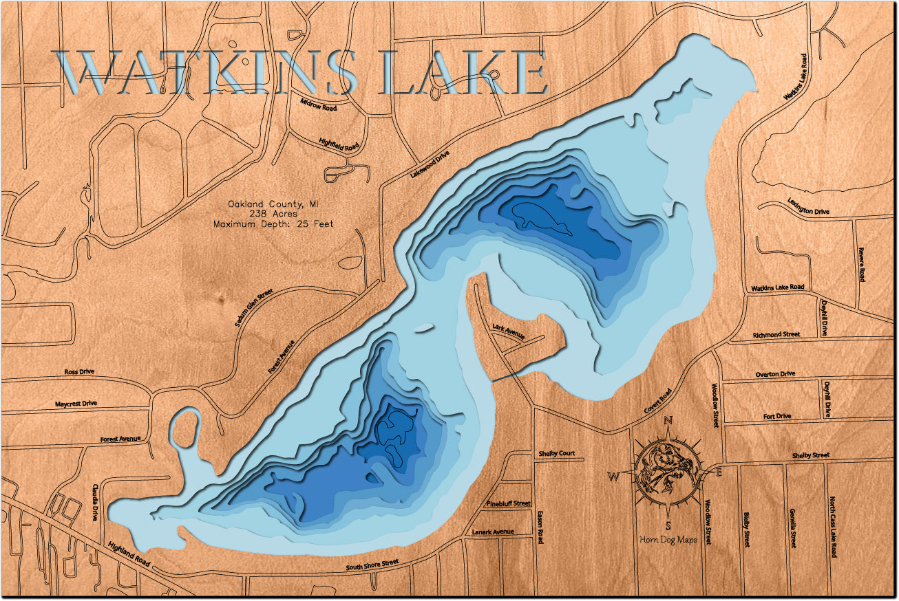 Watkins Lake in Oakland County, Michigan