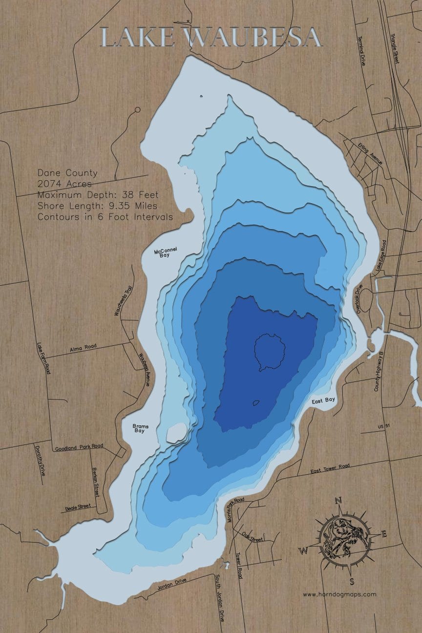 Waubesa Lake in Dane County, Wisconsin