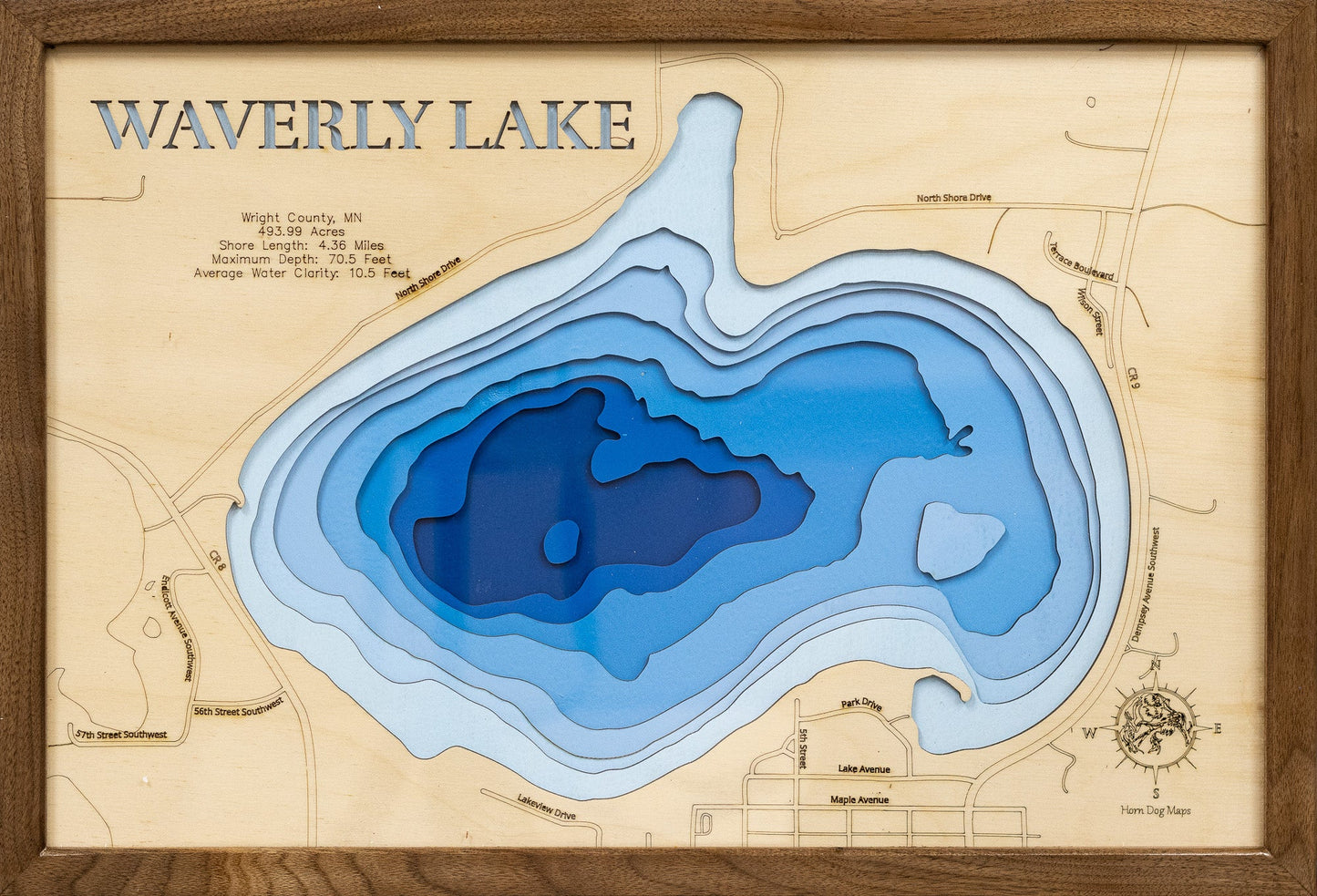 Waverly Lake in Wright County, Minnesota