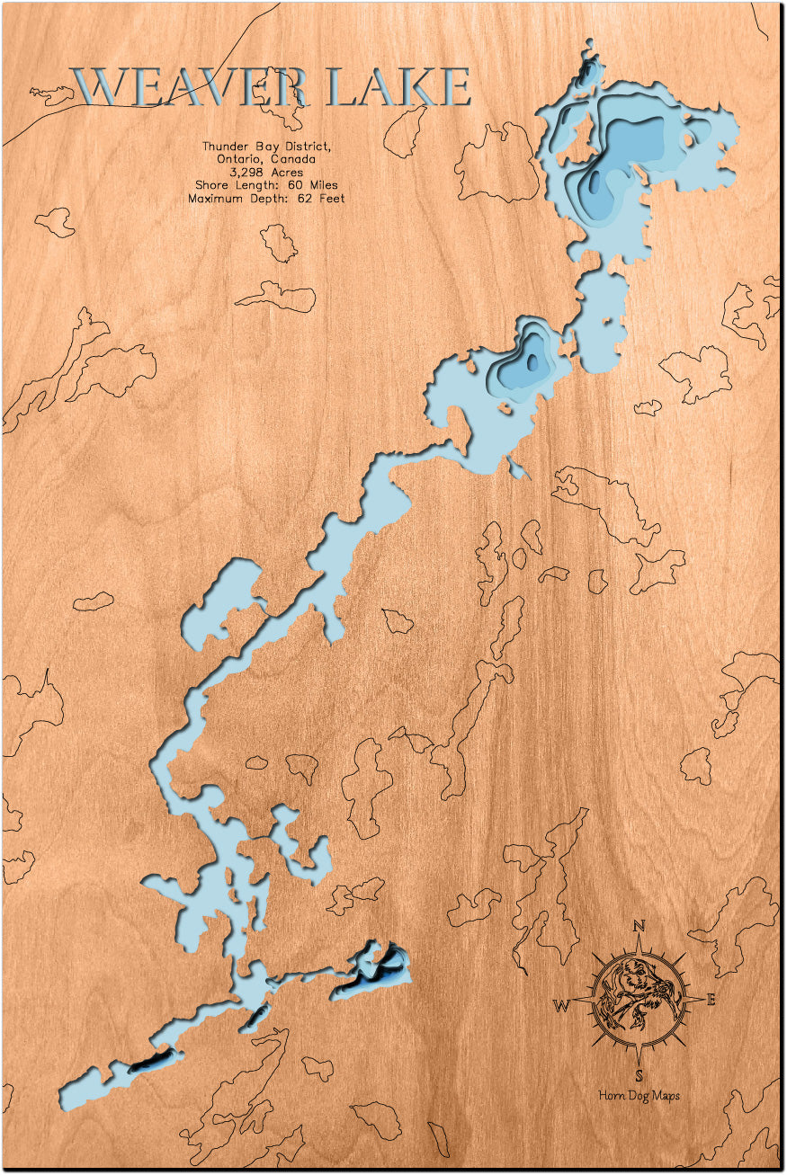Weaver Lake in Thunder Bay District, Ontario, Canada