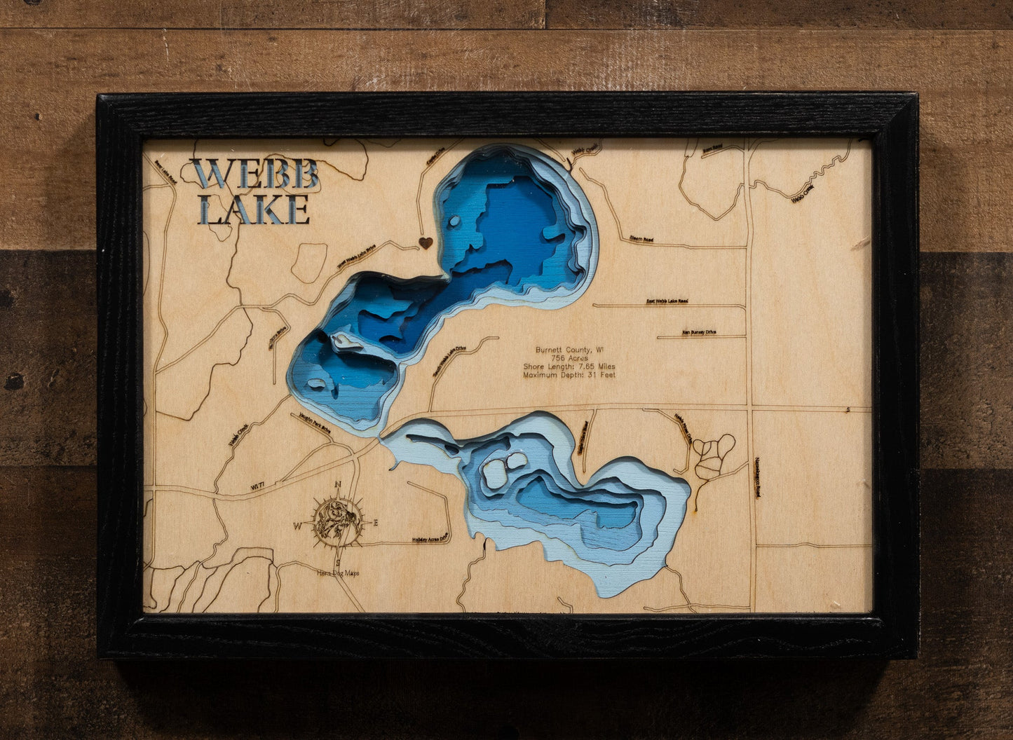 Webb Lake in Burnett County, wi