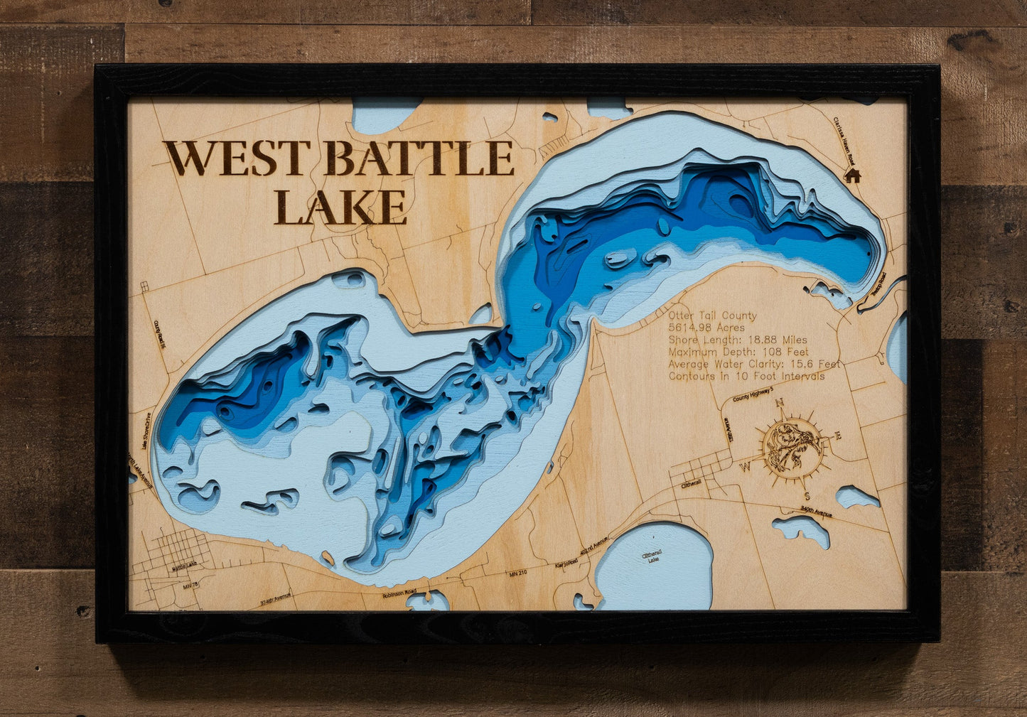West Battle Lake in Otter Tail County, Minnesota