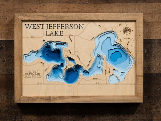 West Jefferson Lake in Le Sueur County, Minnesota