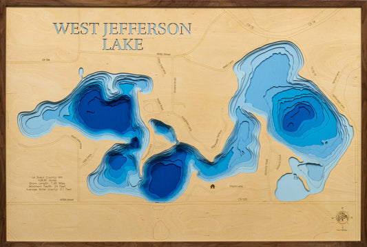 West Jefferson Lake in Le Sueur County, Minnesota