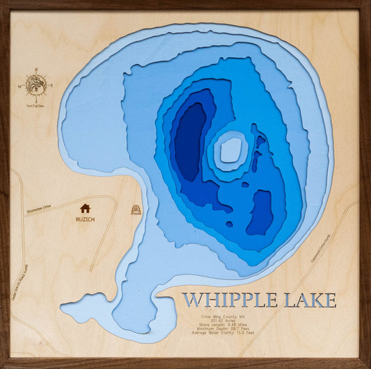 Whipple Lake in Crow Wing County, Minnesota