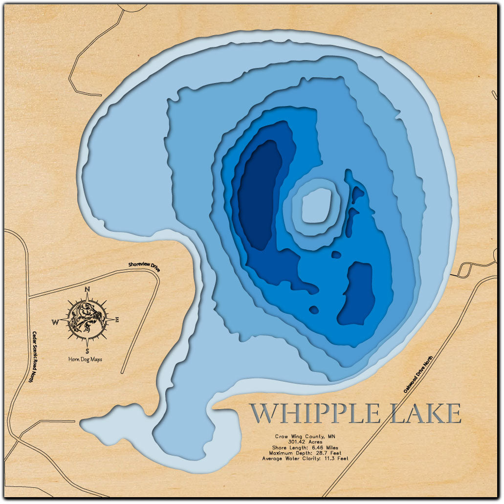 Whipple Lake in Crow Wing County, Minnesota