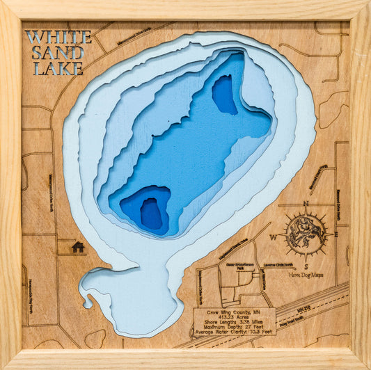White Sand Lake in Crow Wing County, Minnesota