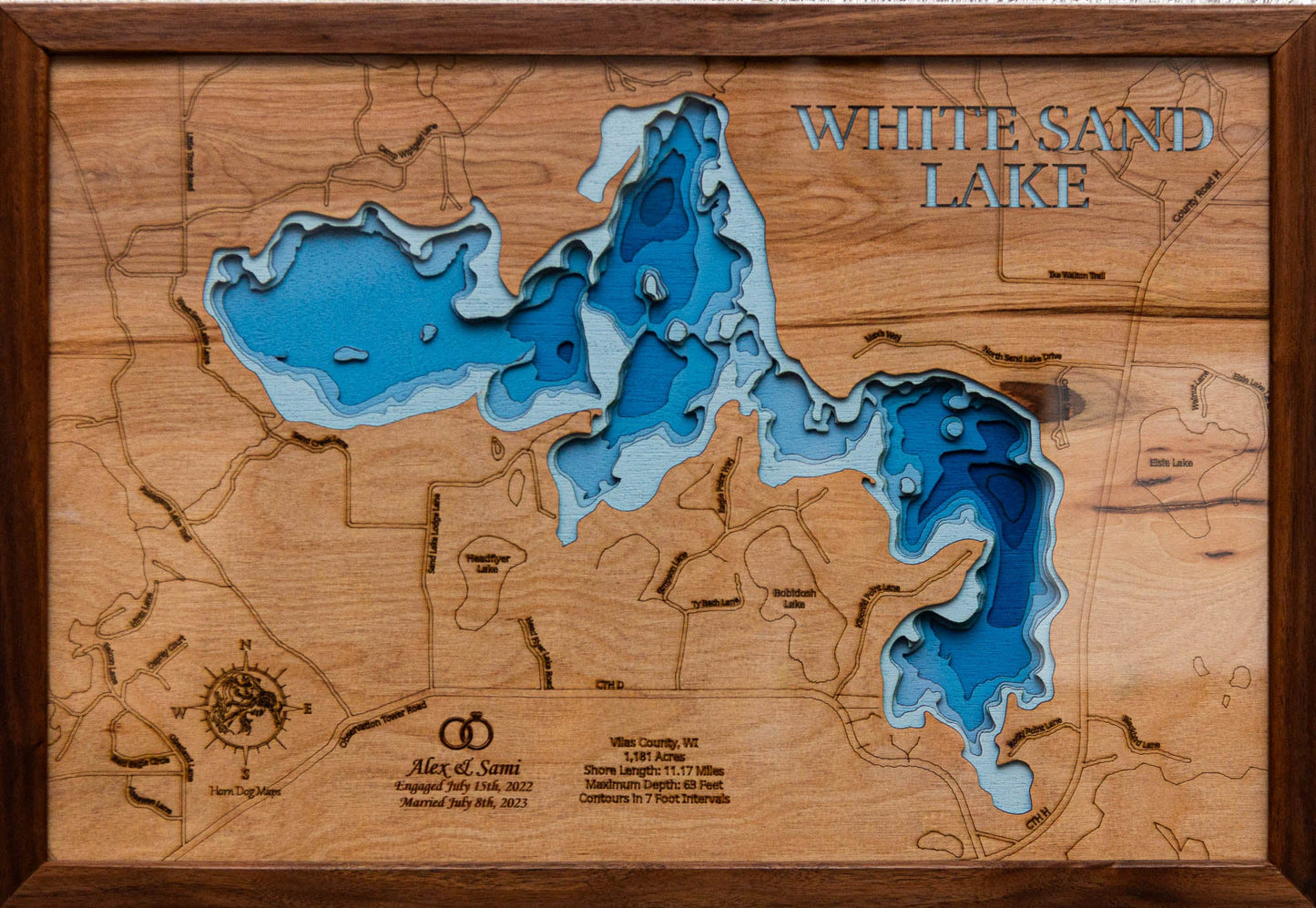 White Sand Lake in Vilas County, Wisconsin
