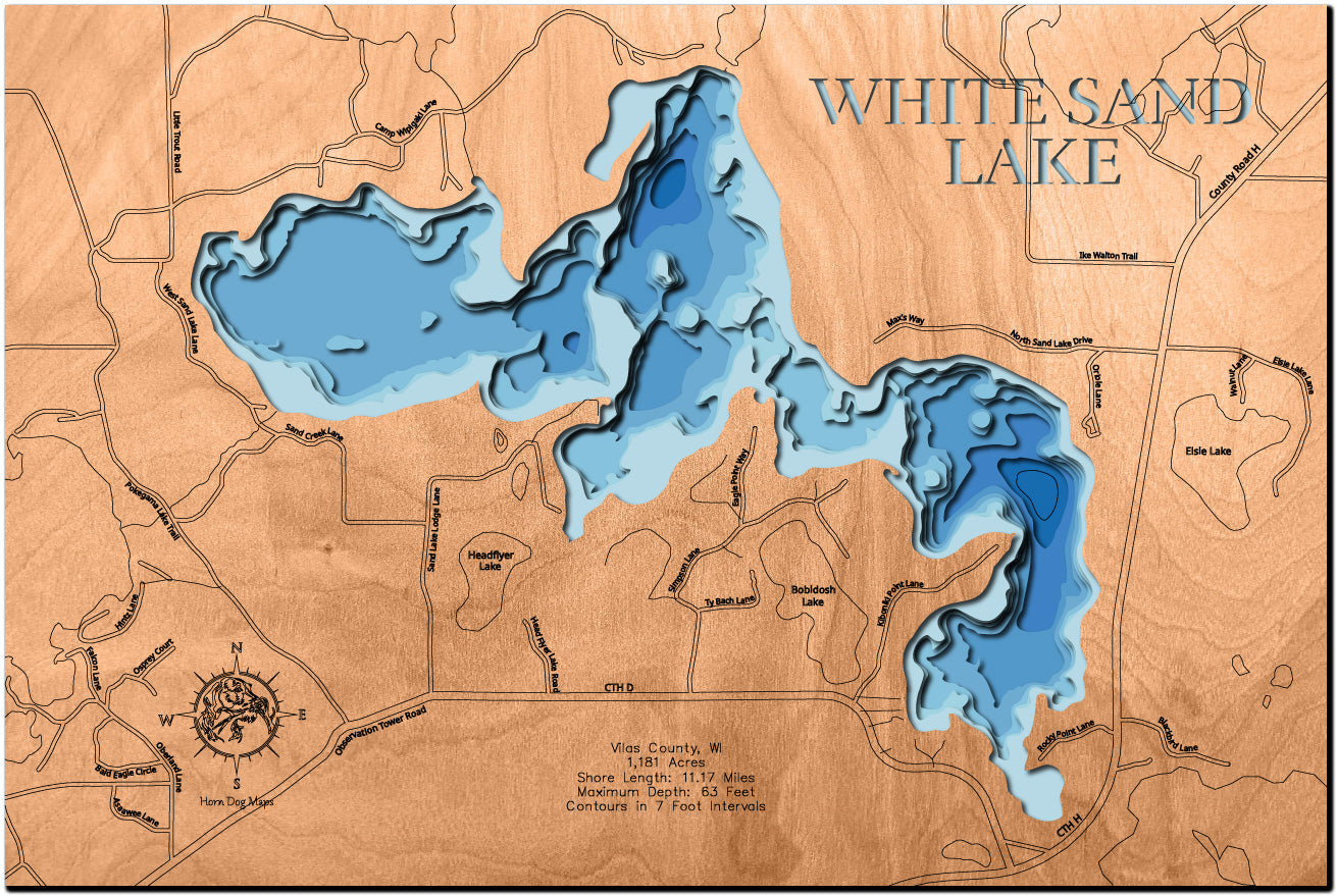 White Sand Lake in Vilas County, Wisconsin