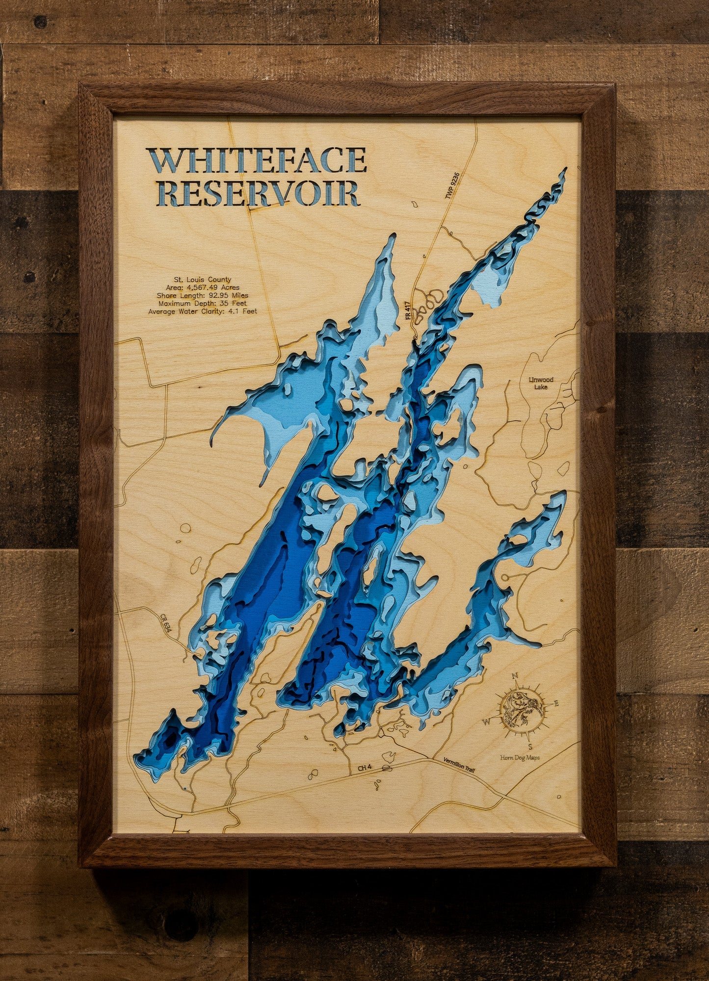 Whiteface Reservoir Lake in St. Louis County, Minnesota