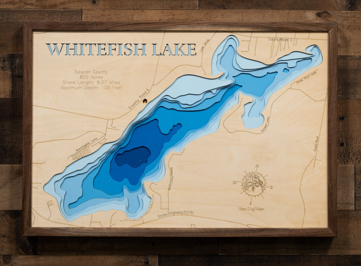 Whitefish Lake in Sawyer County, Wisconsin