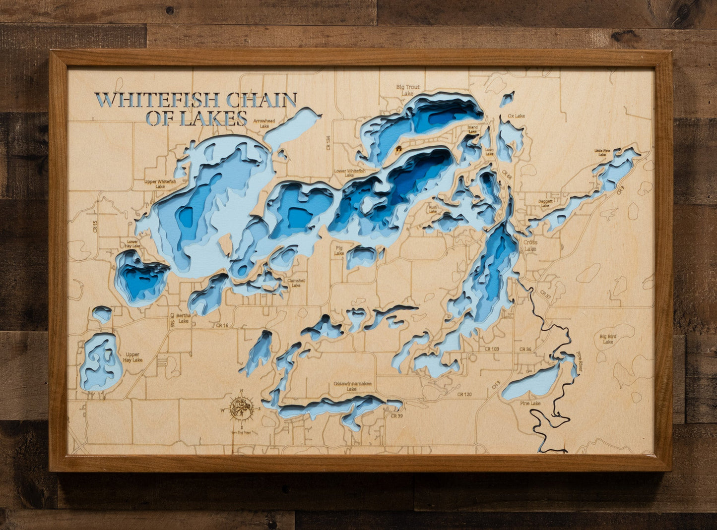 Whitefish Chain of Lakes in Crow Wing County, Minnesota