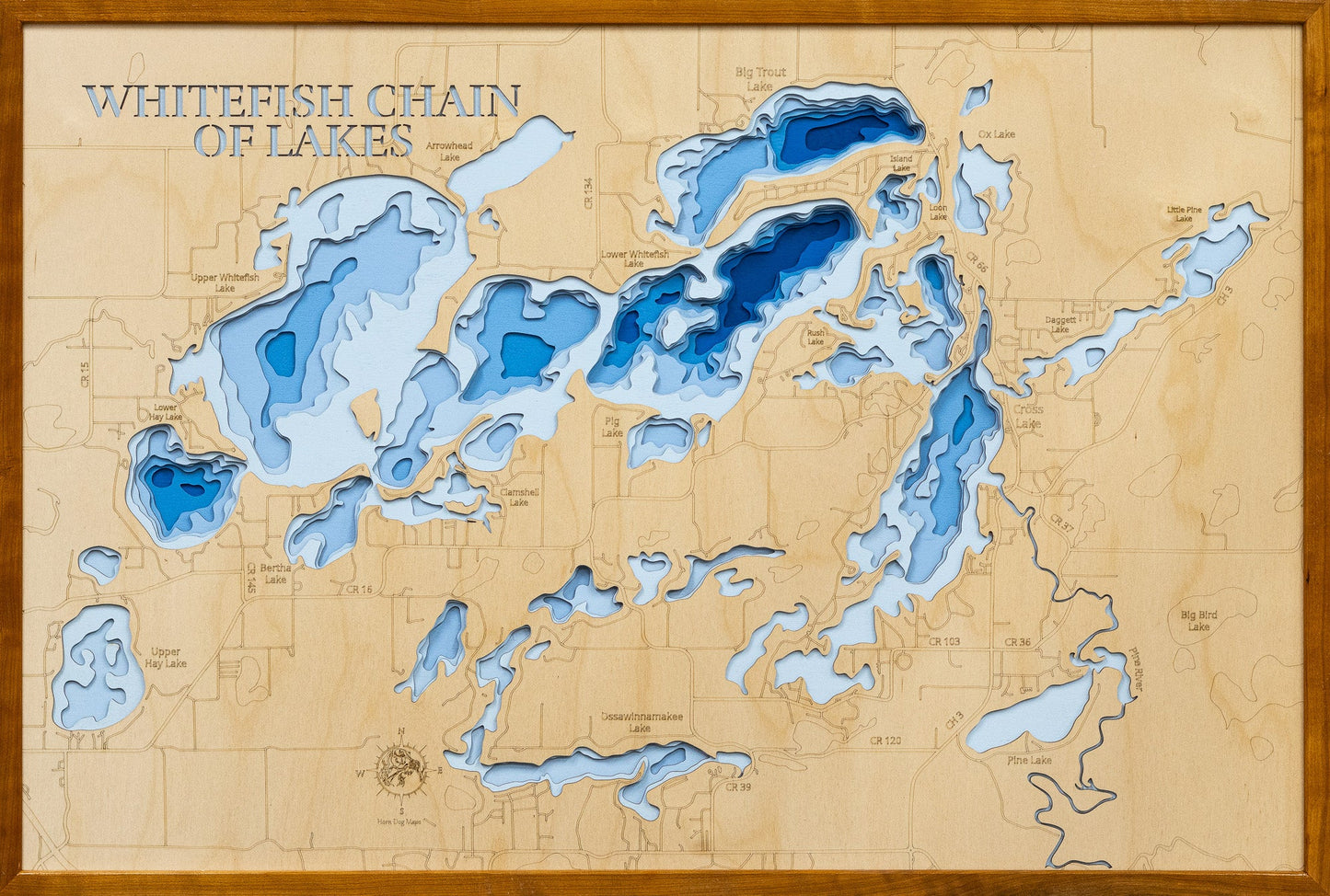 Whitefish Chain of Lakes in Crow Wing County, Minnesota