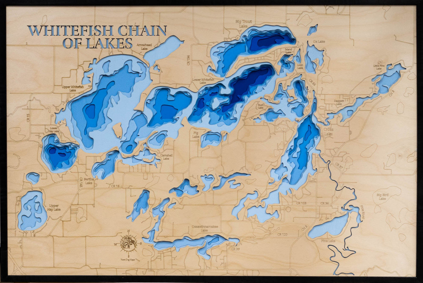 Whitefish Chain of Lakes in Crow Wing County, Minnesota