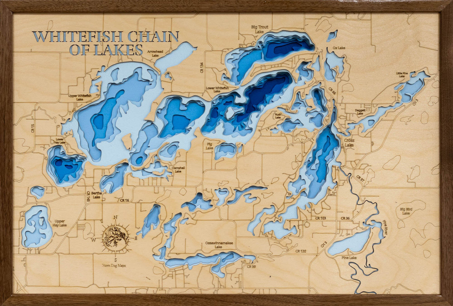 Whitefish Chain of Lakes in Crow Wing County, Minnesota