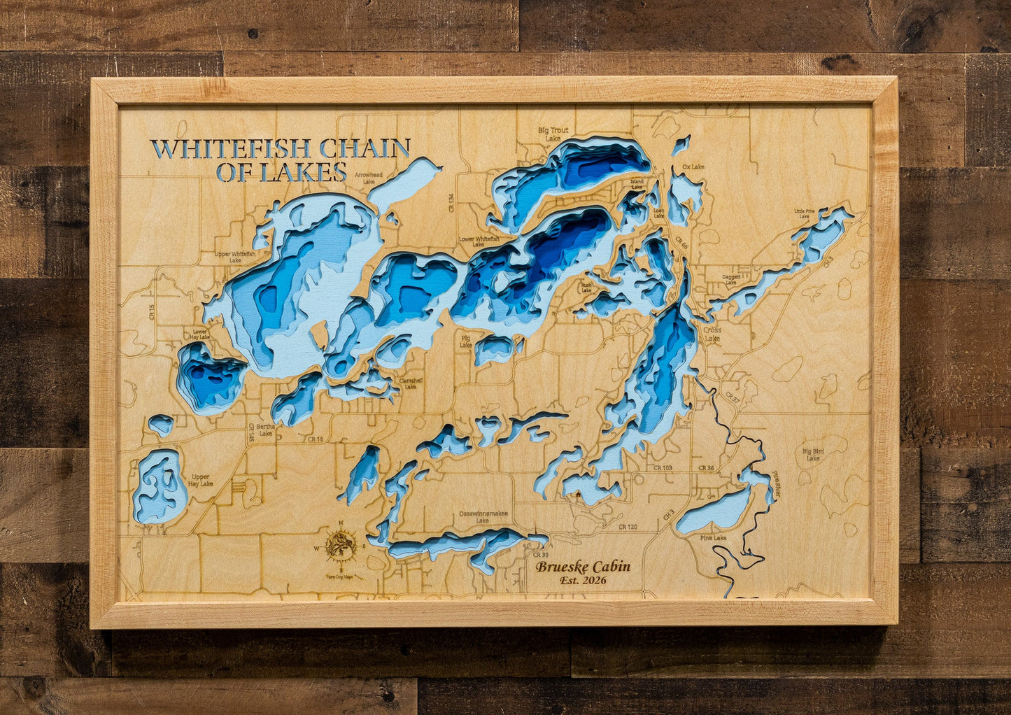 Whitefish Chain of Lakes in Crow Wing County, Minnesota