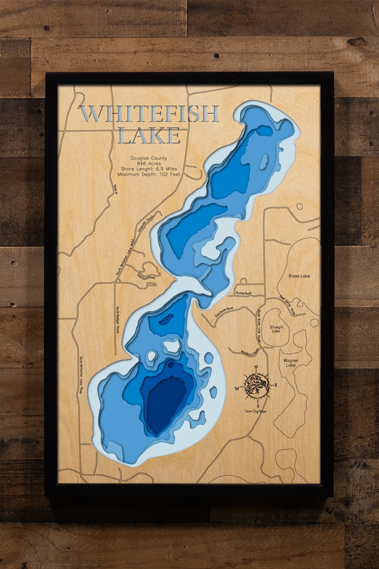 Whitefish Lake in Douglas County, Wisconsin