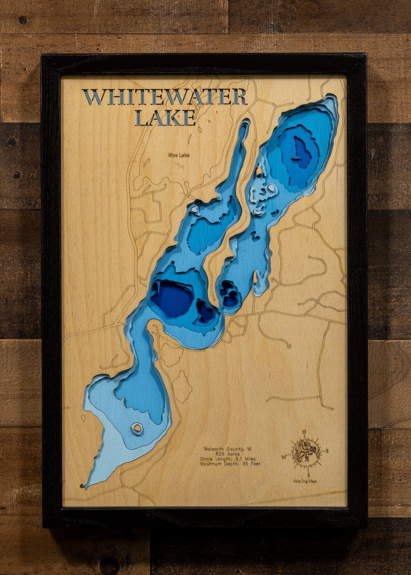 Whitewater Lake in Walworth County, Wisconsin