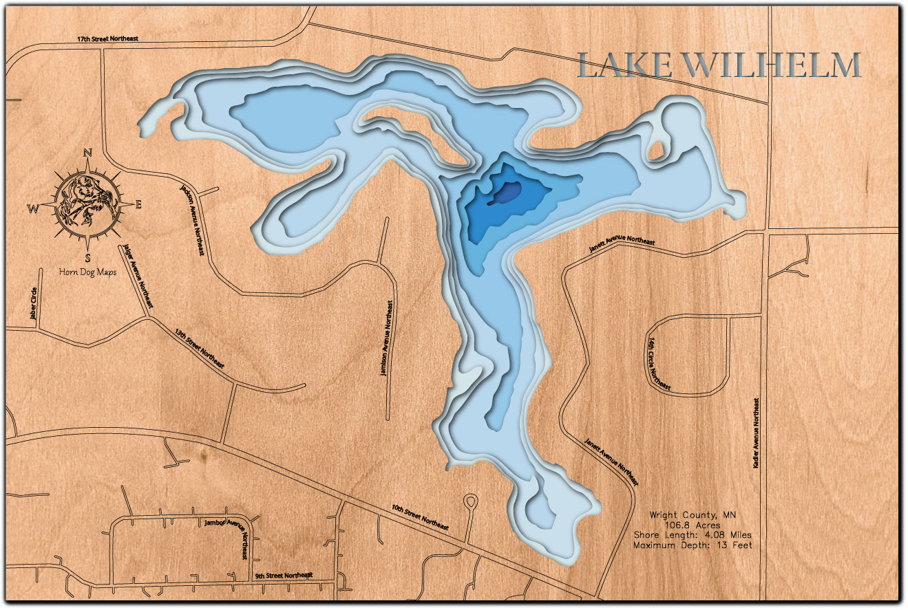 Lake Wilhelm in Wright County, Minnesota
