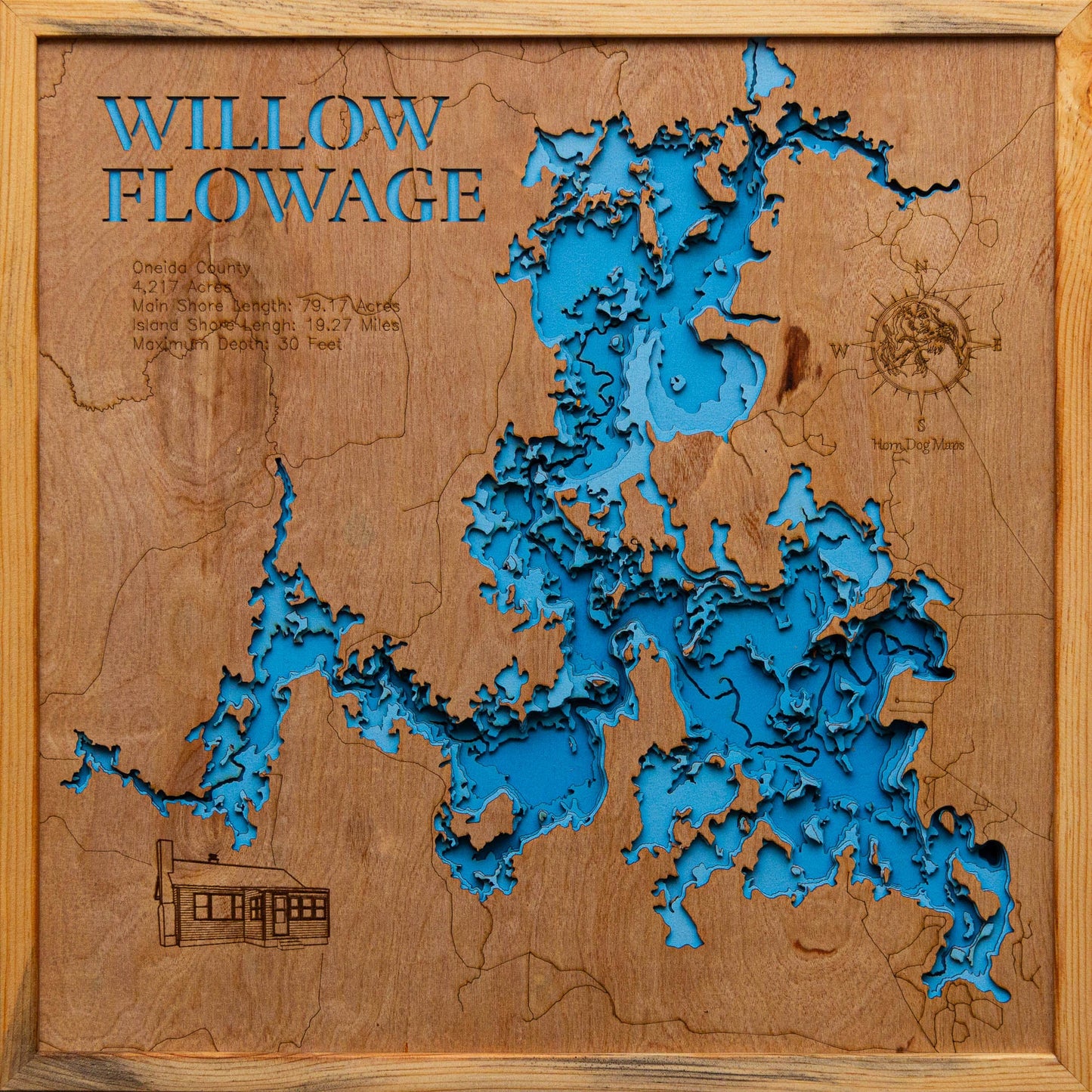 Willow Flowage in Oneida County, Wisconsin