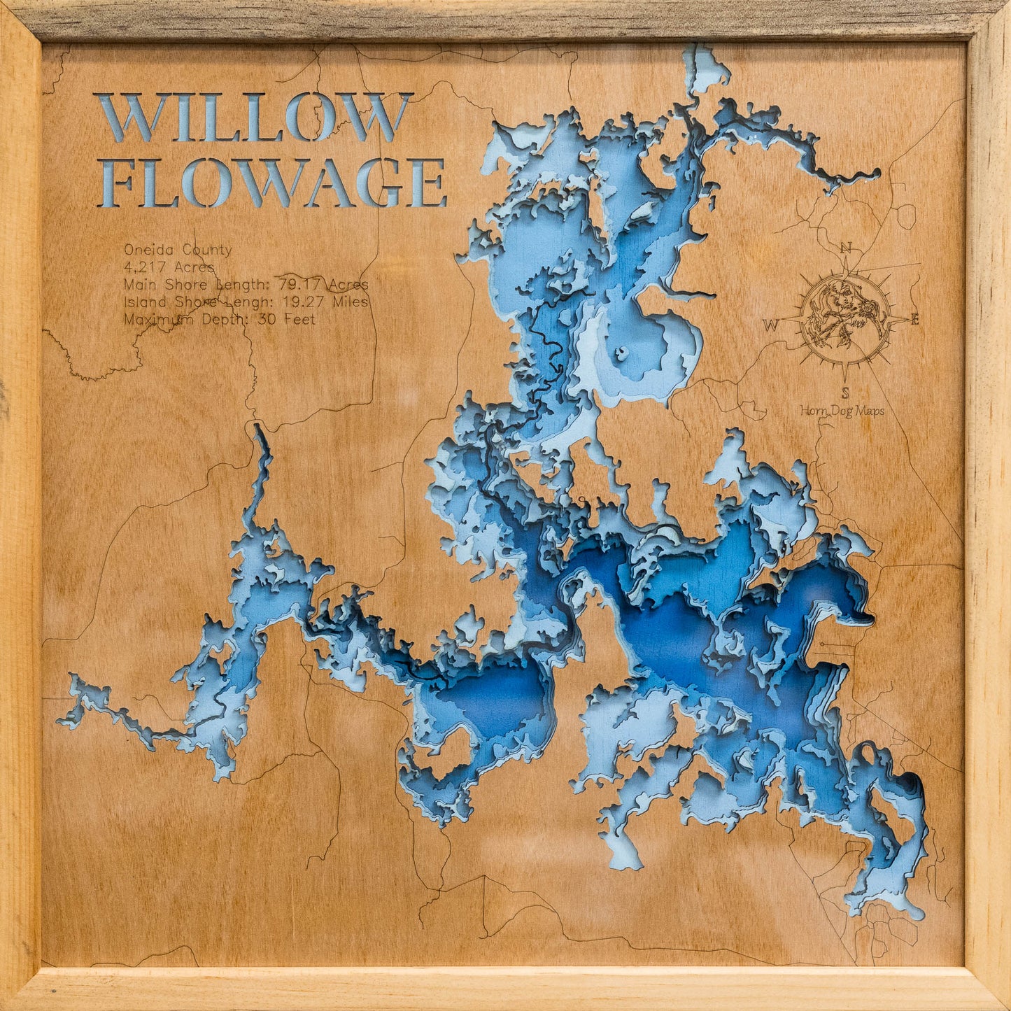 Willow Flowage in Oneida County, Wisconsin