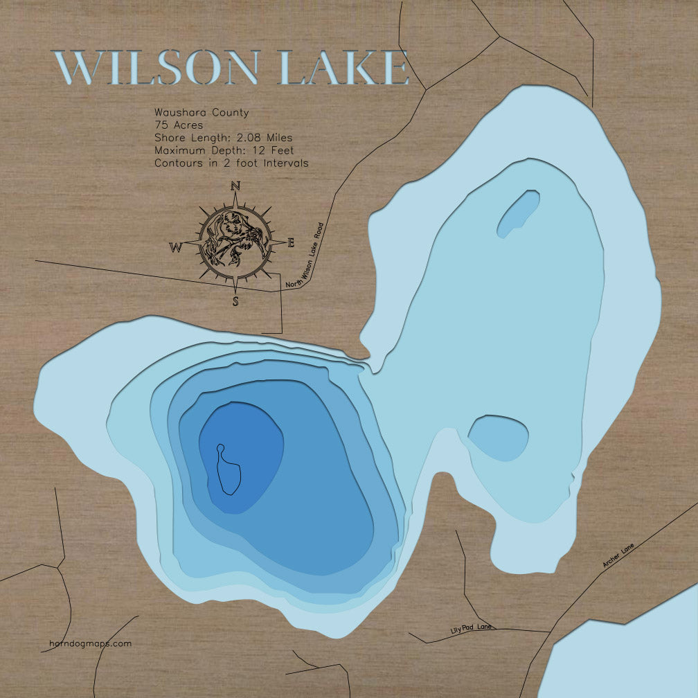 Wilson Lake in Waushara County, Wisconsin