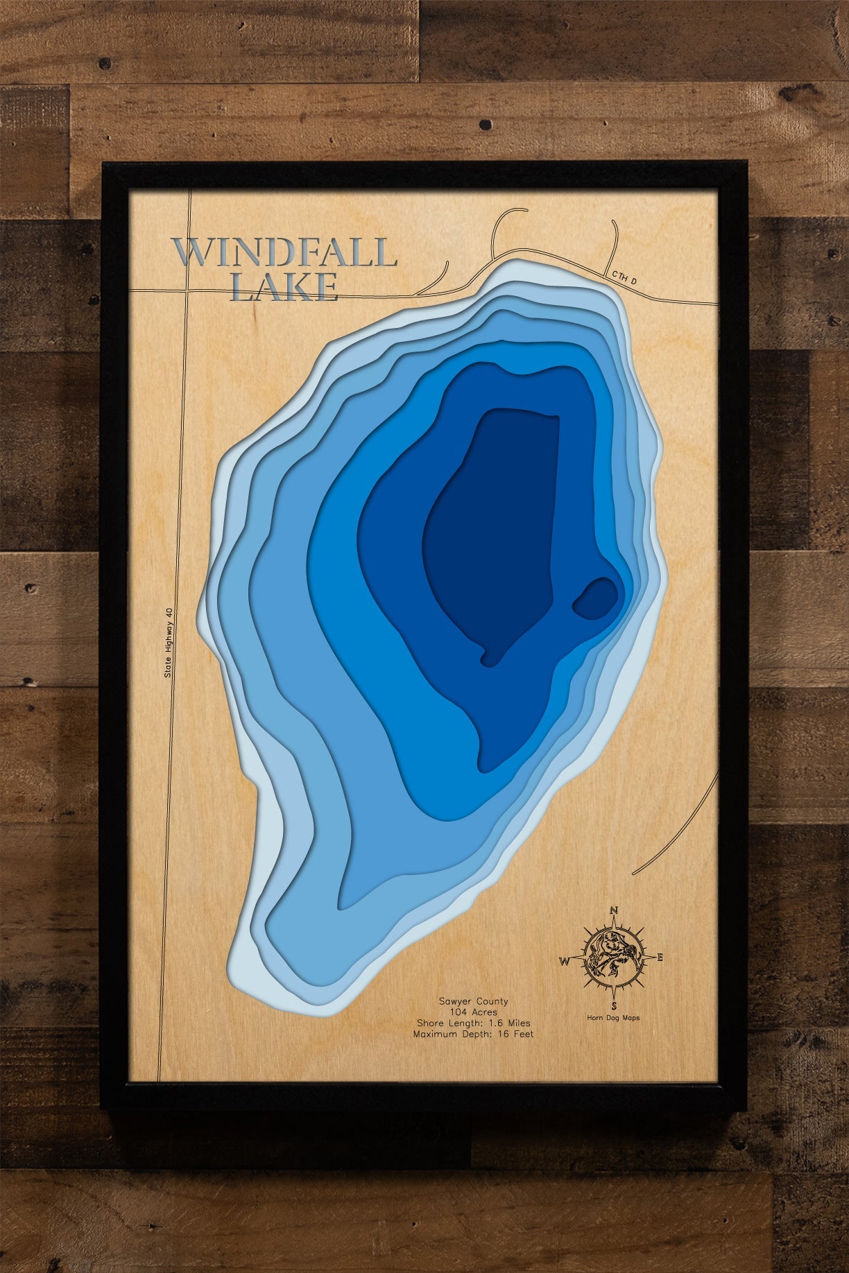 Windfall Lake in Sawyer County, Wisconsin