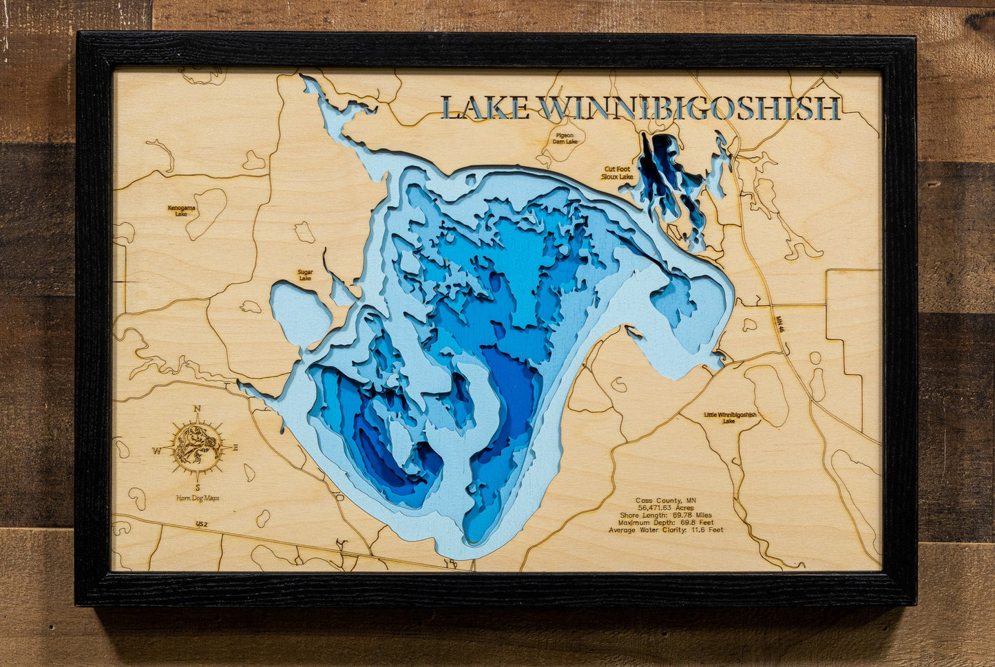 Winnibigoshish Lake in Cass County, Minnesota