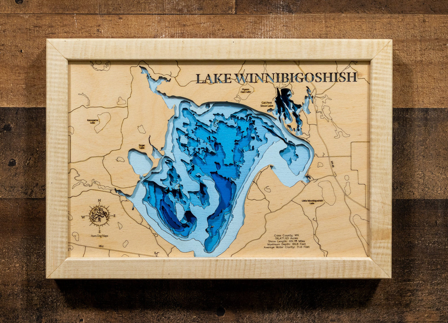 Winnibigoshish Lake in Cass County, Minnesota