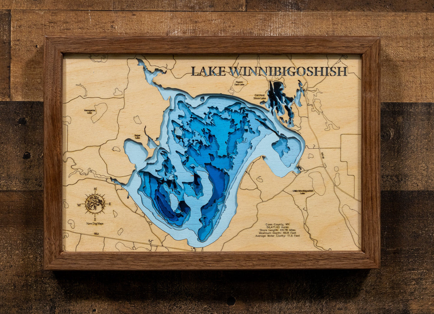Winnibigoshish Lake in Cass County, Minnesota