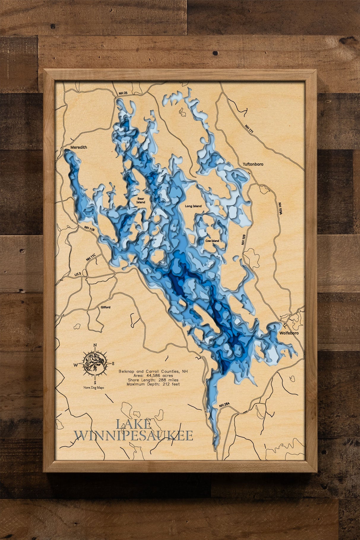 Lake Winnipesaukee in Belknap and Carroll Counties, New Hampshire